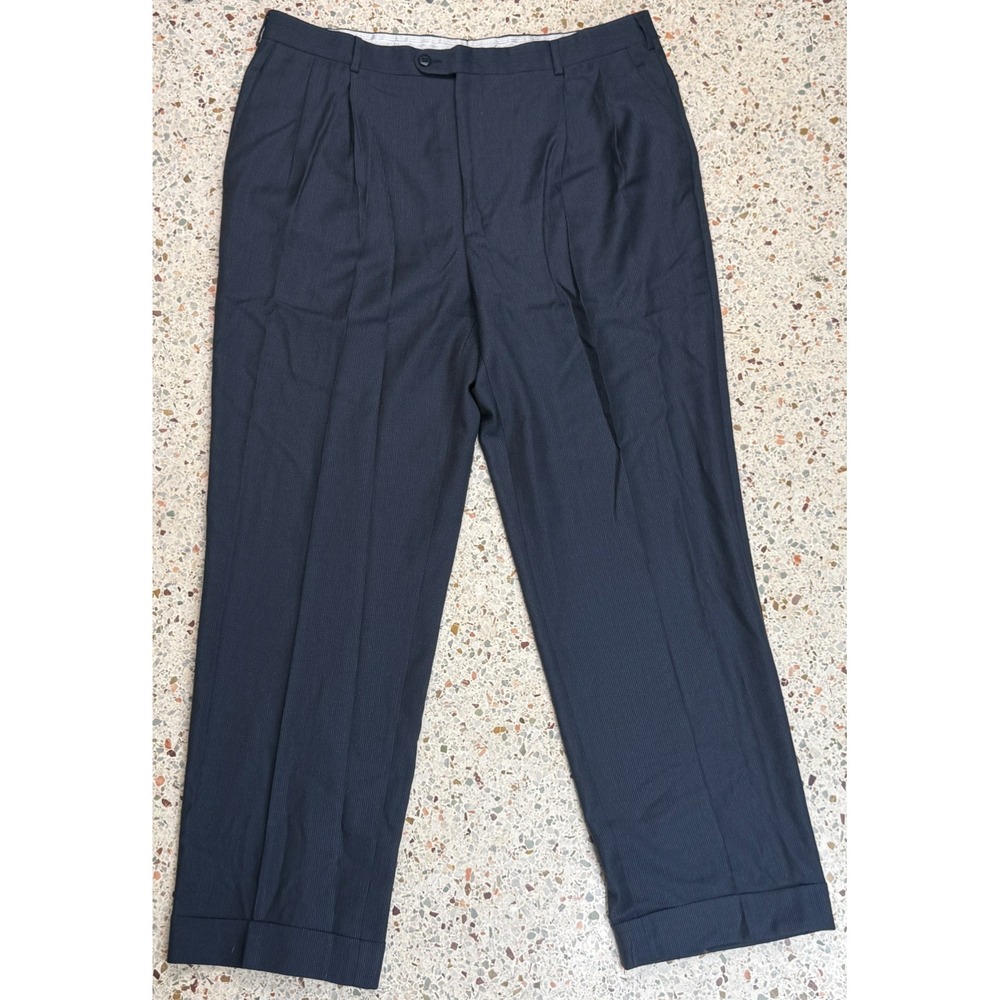 Zanella‎ Bennett Men's Striped Wool Slash Pockets Dress Pants Size 38